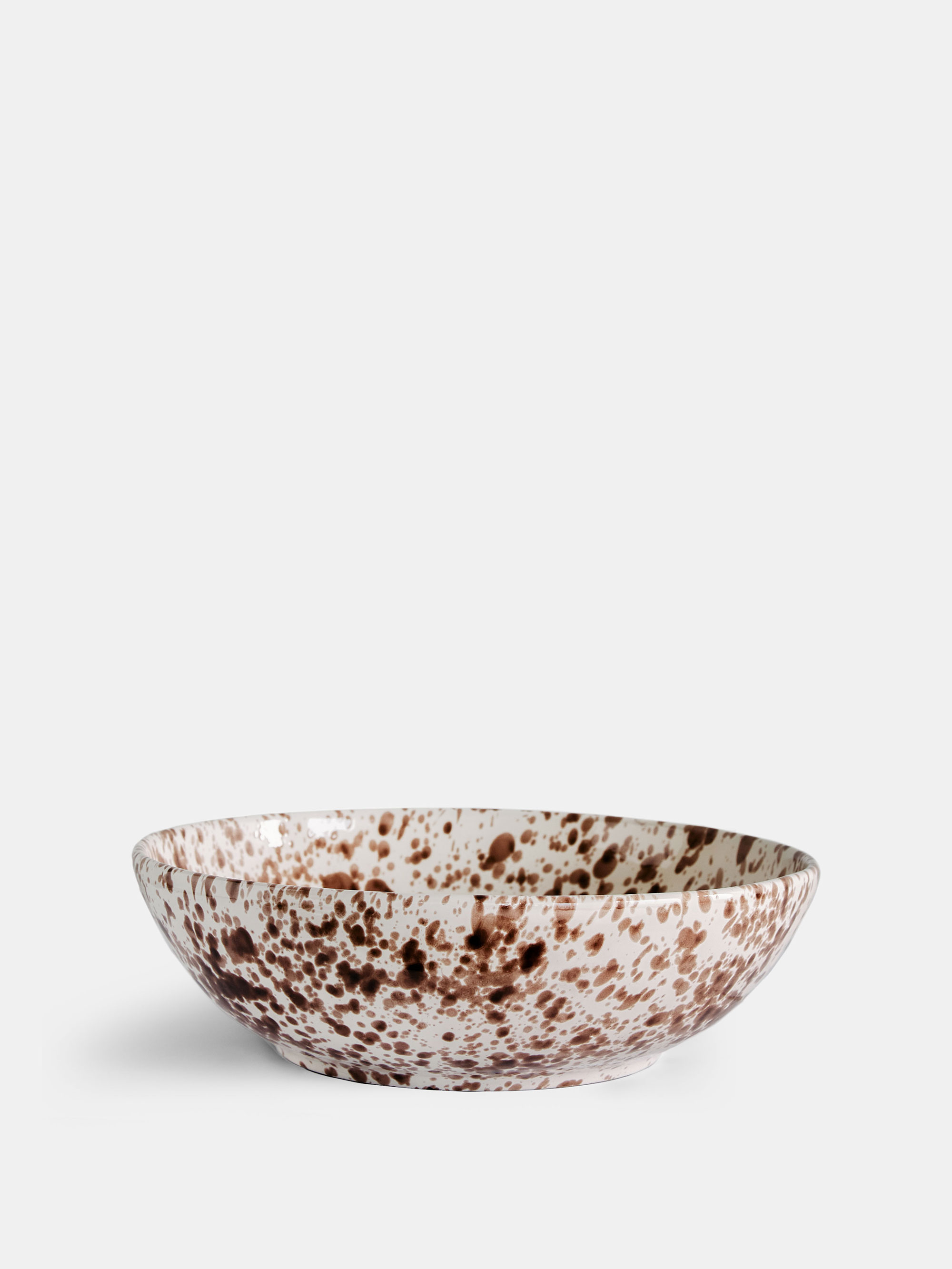 16060 03ec4ce80e Spruzzi Vivente Splatter Bowl Brown On Creme Shift Portrait