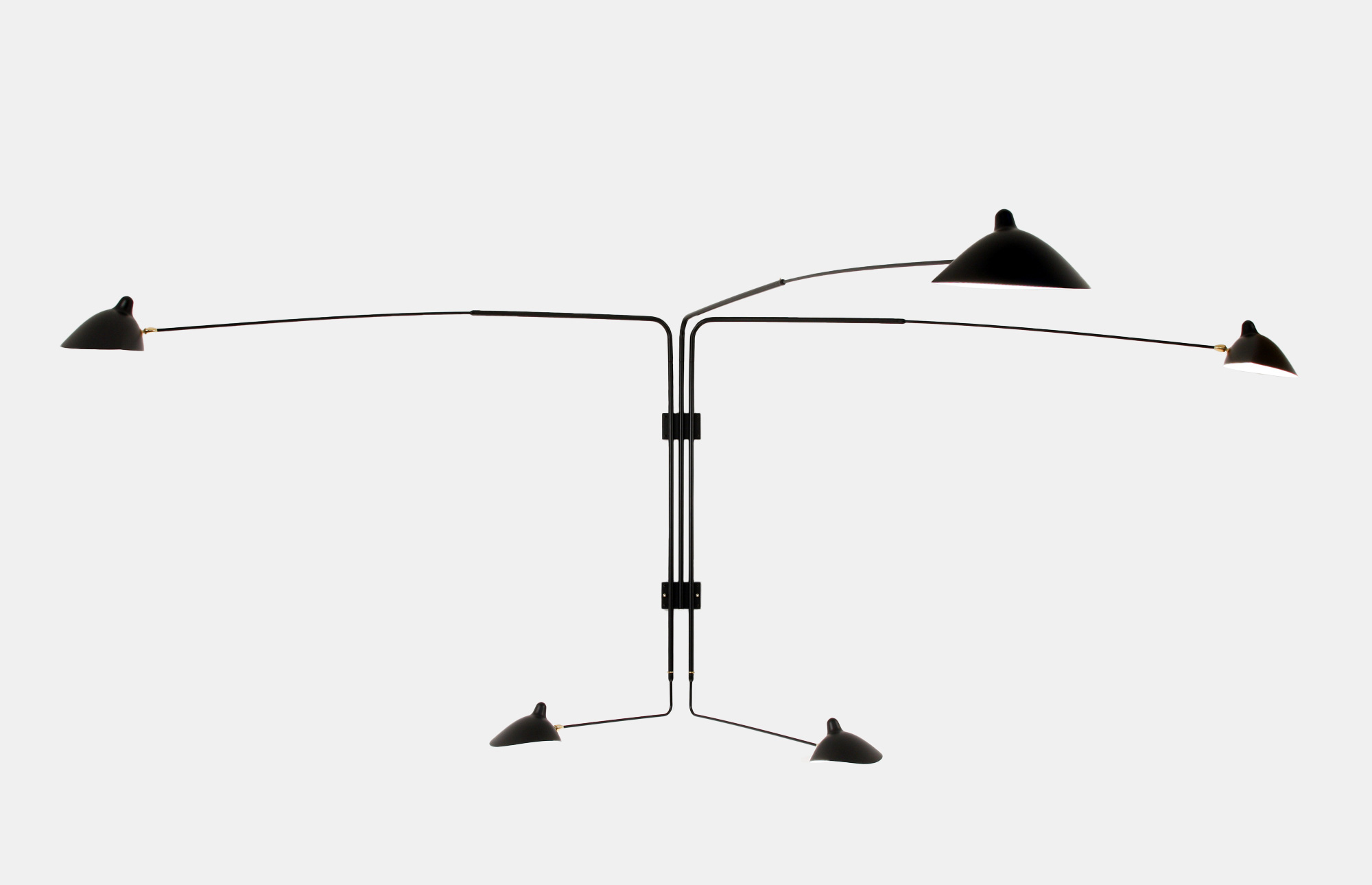 20568 B85c39c643 Wall Lamp With Five Rotating Straight Arms Portrait