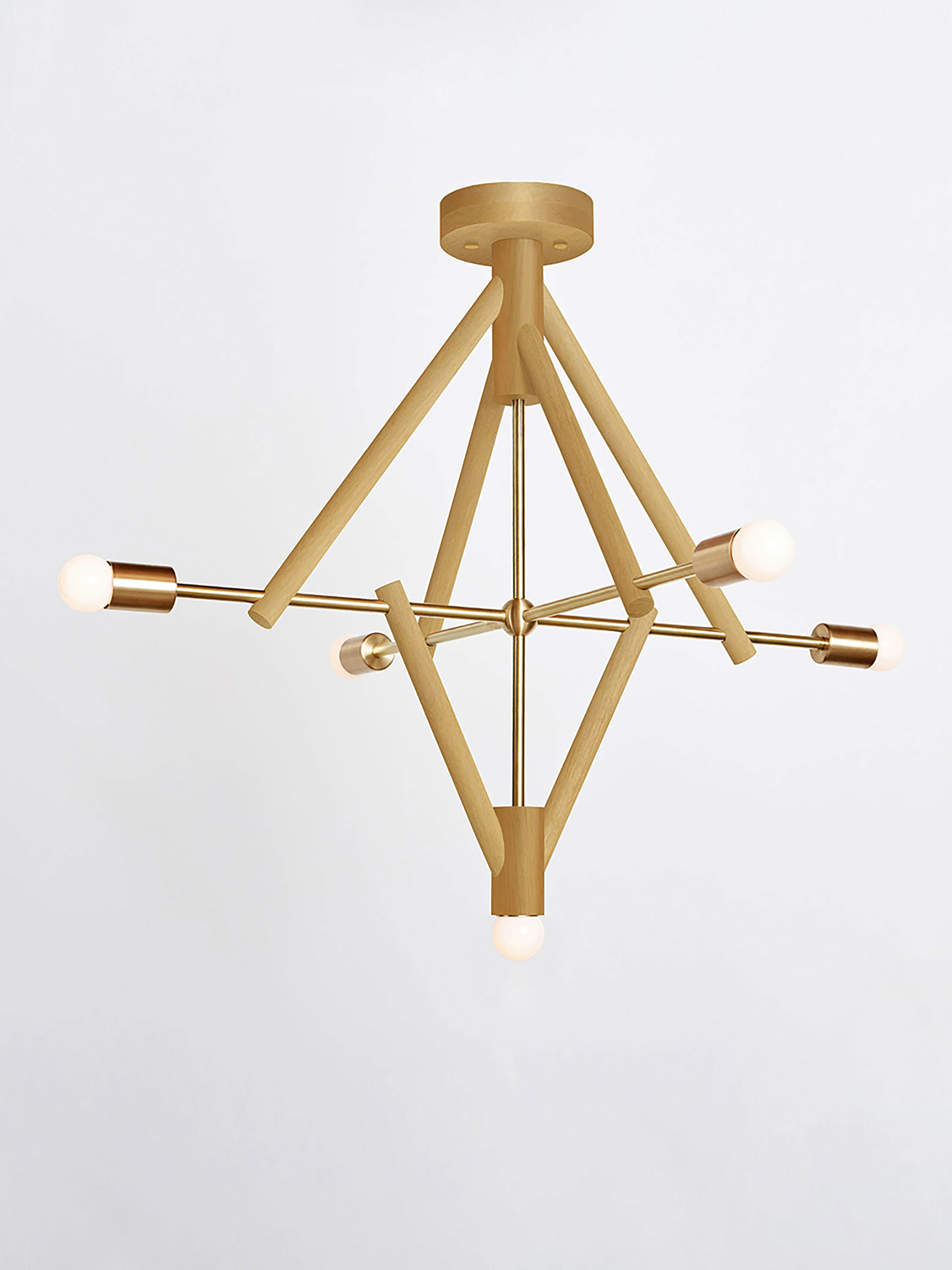 32841 75bbca9c4b Lodge Chandelier Five Painted On Yellow Hewn Brass Portrait