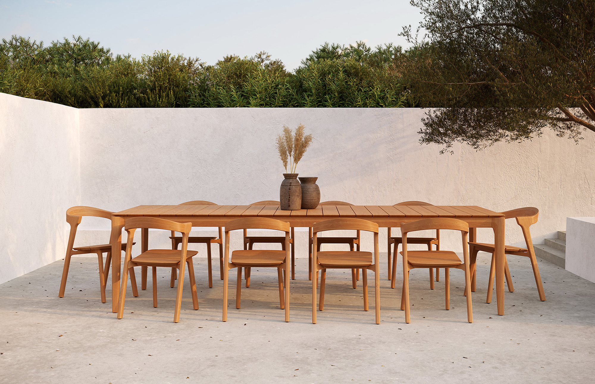 35604 2e7880181a 10155 Teak Bok Outdoor Chair 10270 Teak Bok Outdoor Dining Table Web58275 Portrait