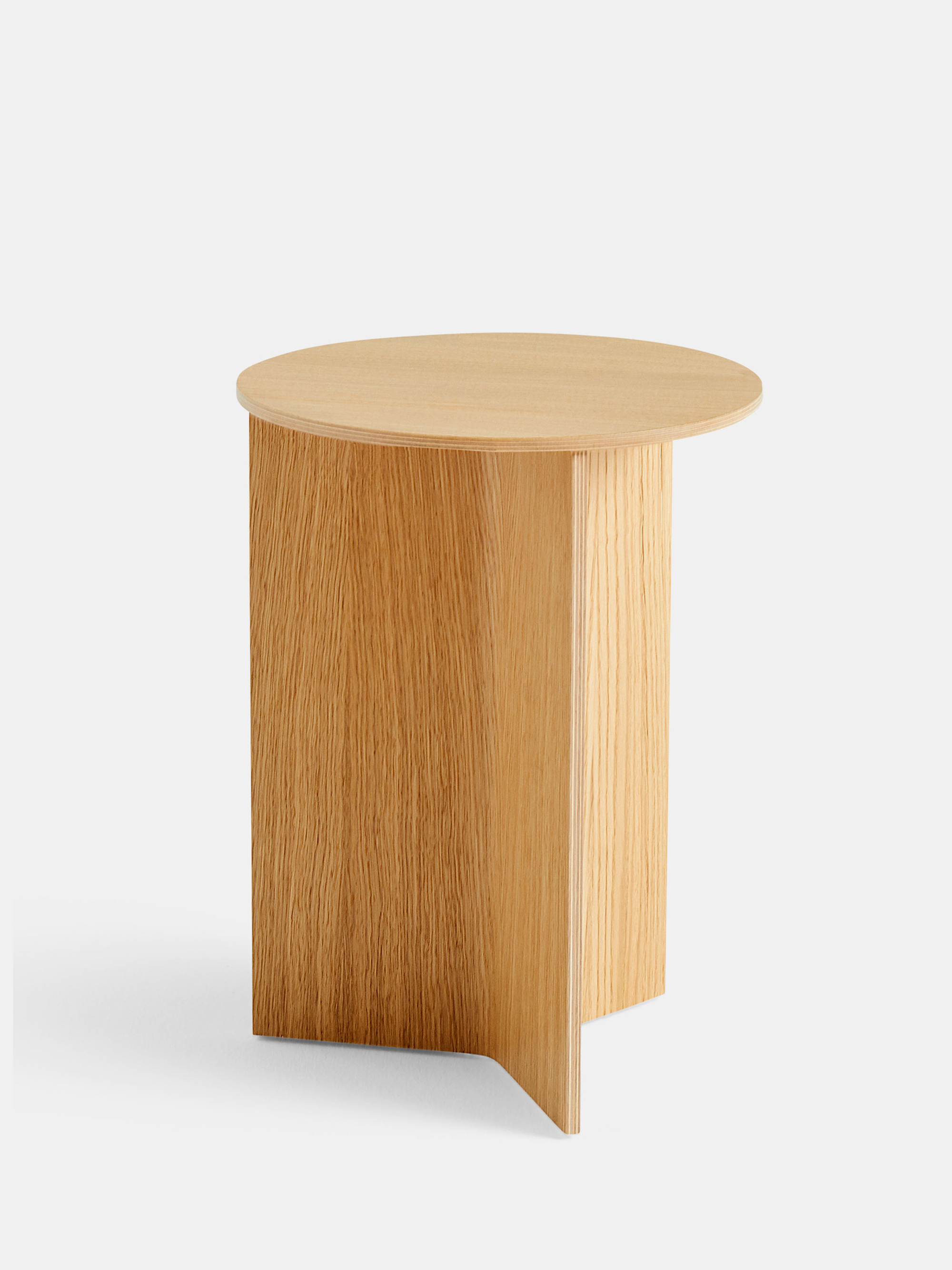 47301 9d3f33fb10 Slit Table Wood Round High Oak Portrait