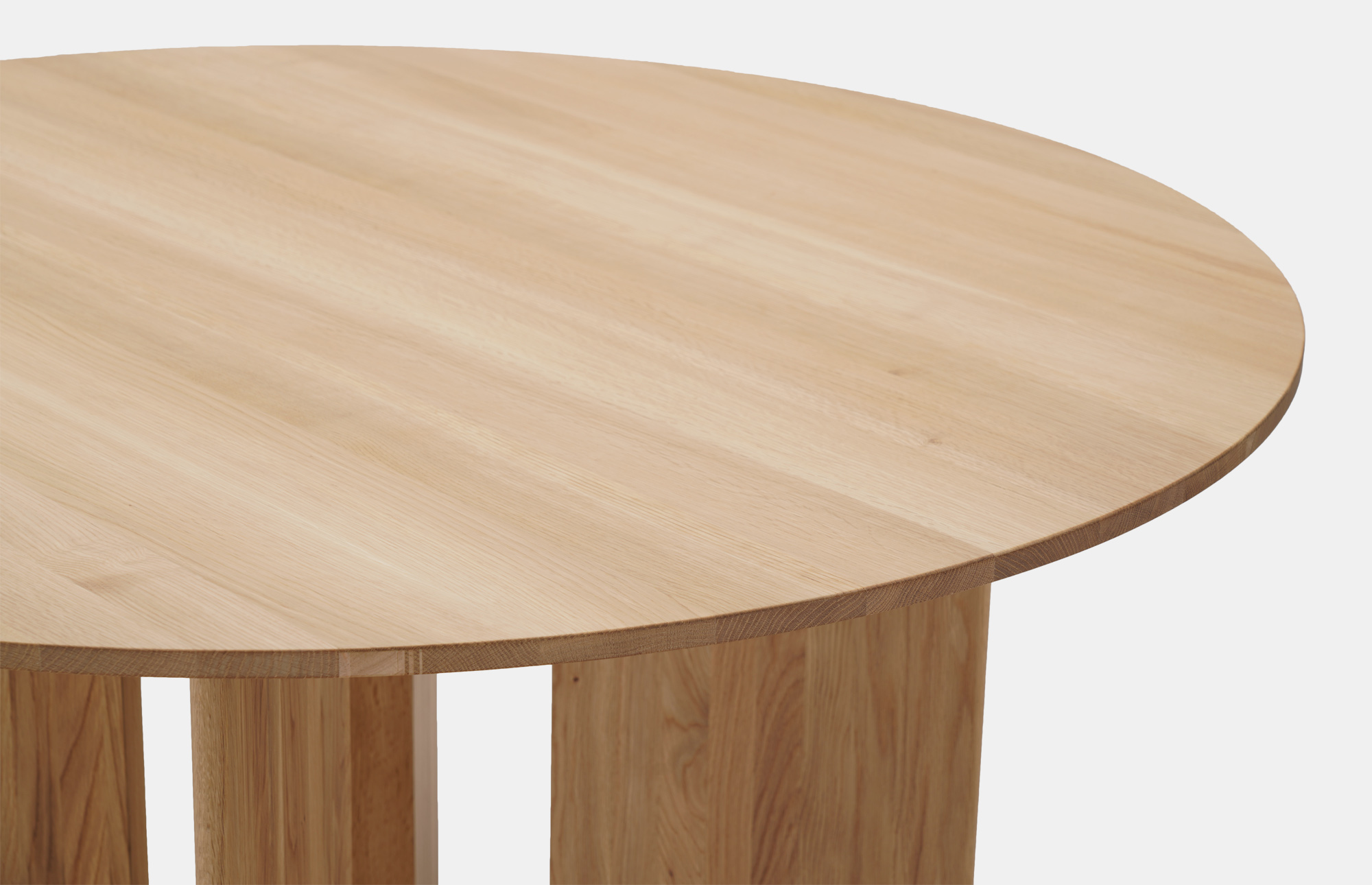48856 Ccefeb8556 A Dt03 Round Dining Table Pure Oak 120 Cm Detail Portrait