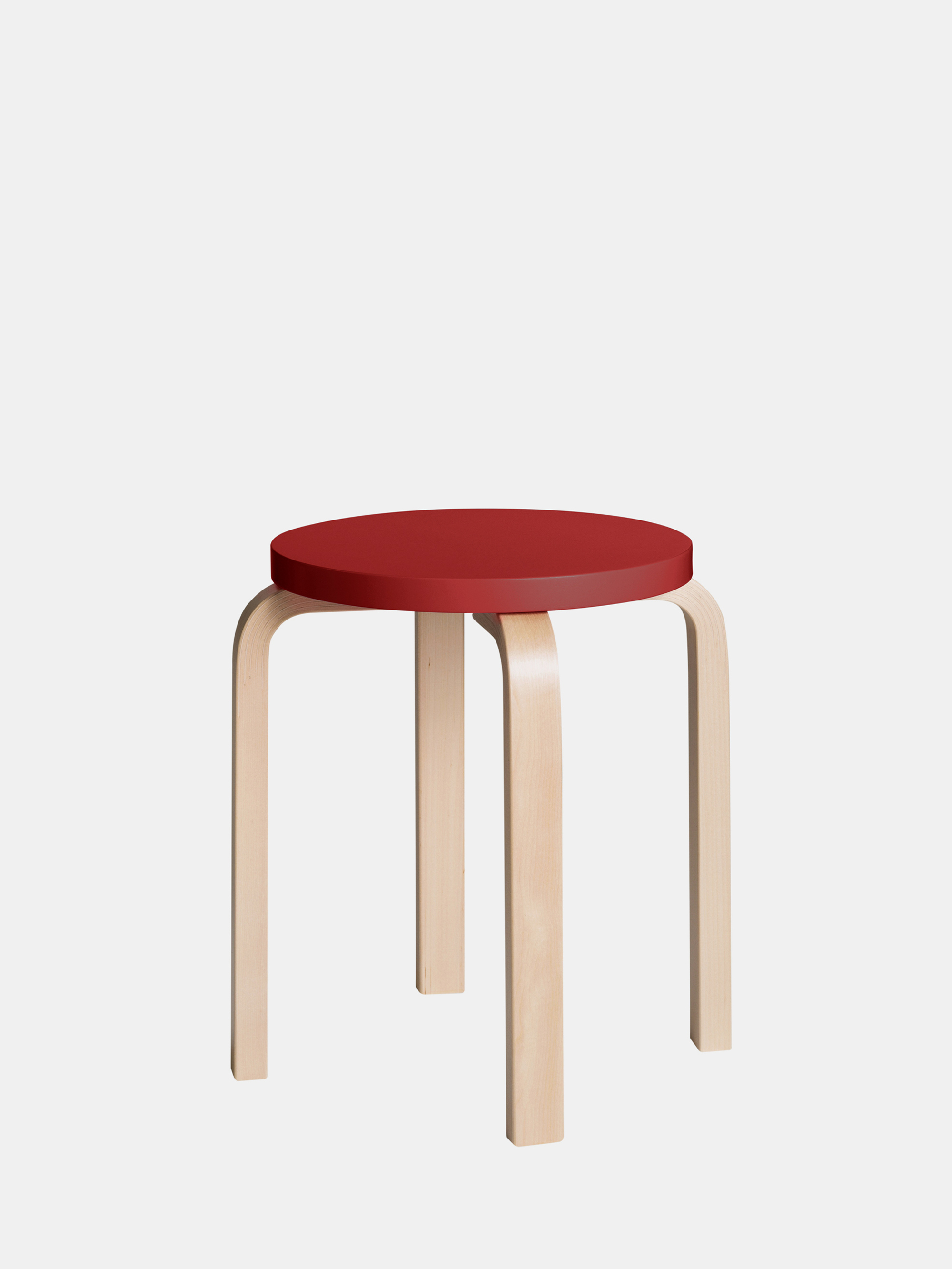 52776 670d3d08ab Stool E60 Clear Lacquer Top Red Master Original Original Portrait