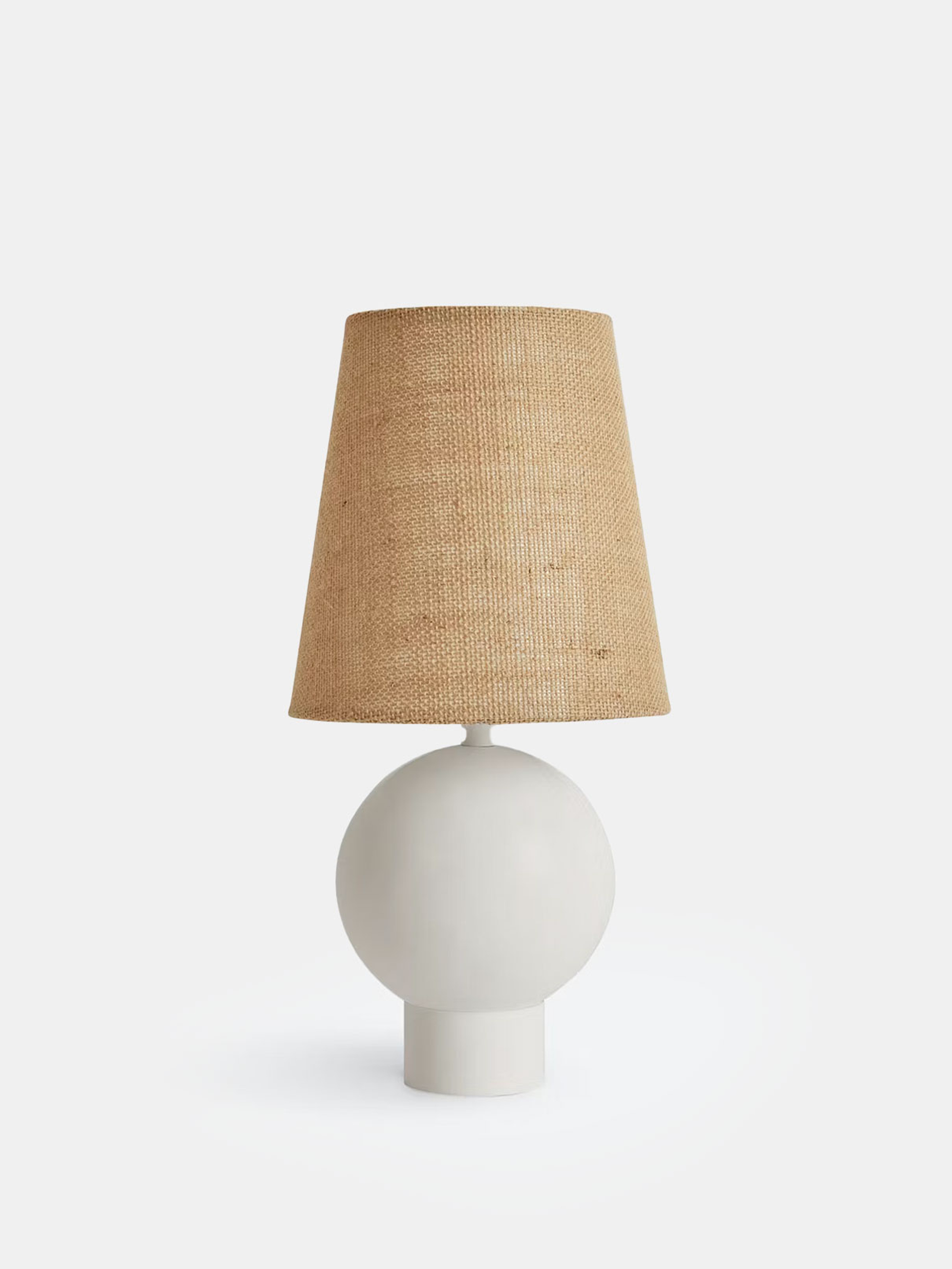 52935 0129ce3136 Bole Table Lamp White Burlap Shade Portrait