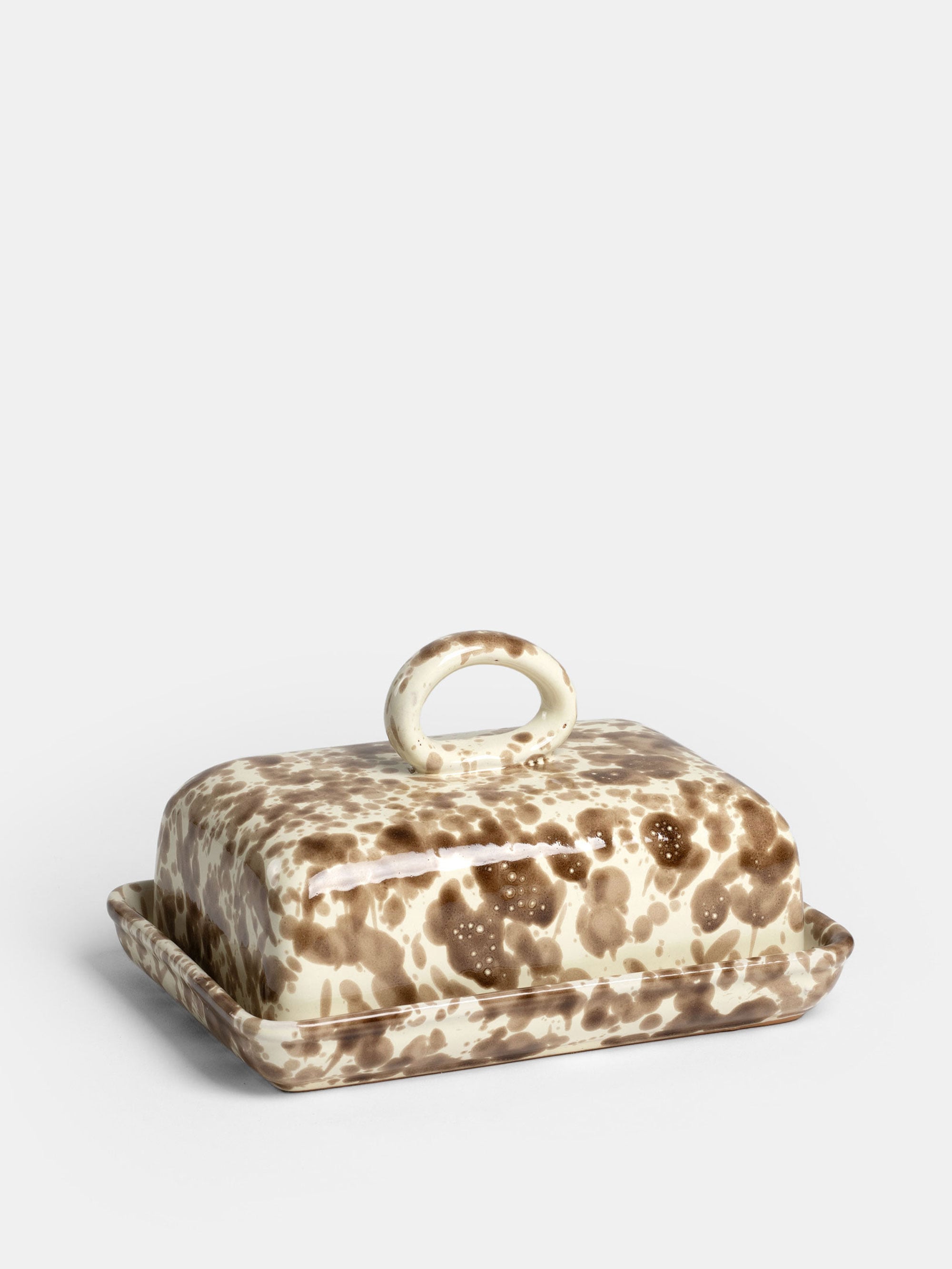 53131 1b436665f9 29950 13895e1e9d Spruzzi Vivente Butter Dish Brown On Creme Shift Original Portrait