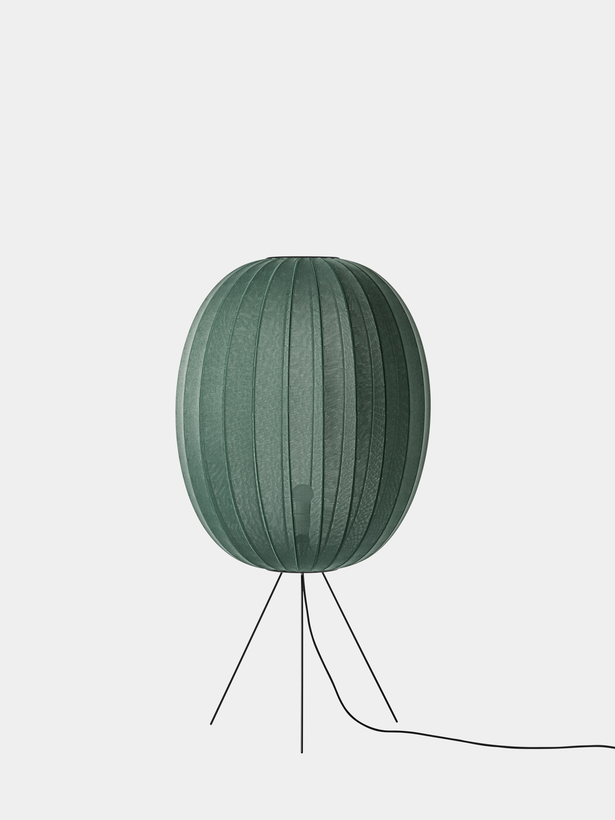54778 8acf192f16 39114 67fa161610 Made By Hand Knit Wit Floor Lamp Medium U65cm Tweed Green Original Portrait
