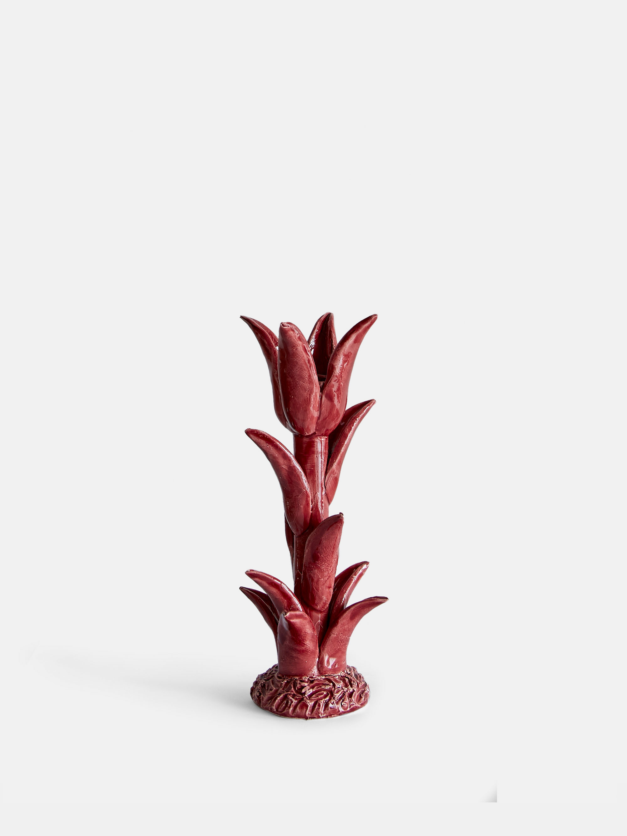 58876 C602367bb9 Tulipe Candlestick Small Cherry Red 1 Portrait