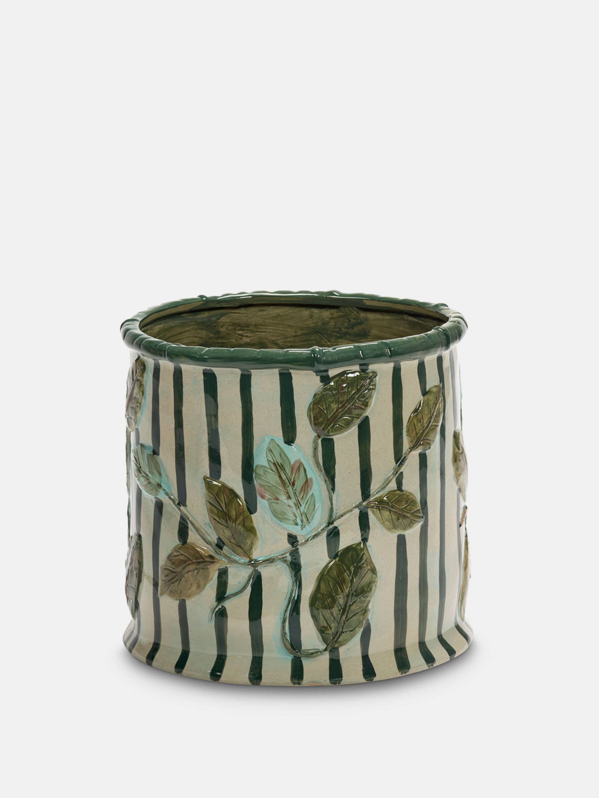 60165 B6fcb35804 Flower Pot 11 Green Beige 2 Portrait