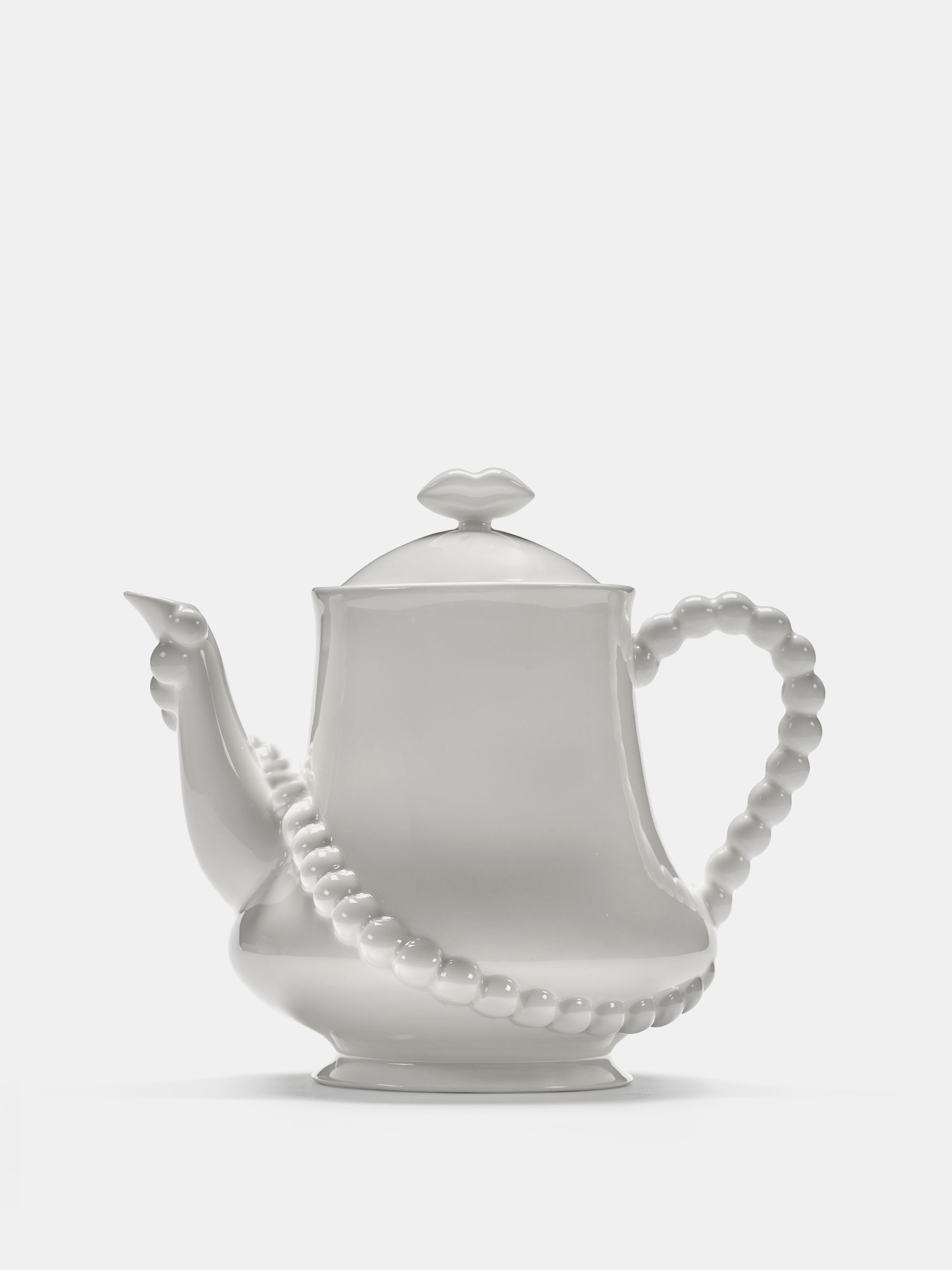 60180 33316718a6 Tea Pot White Perle Fine Portrait
