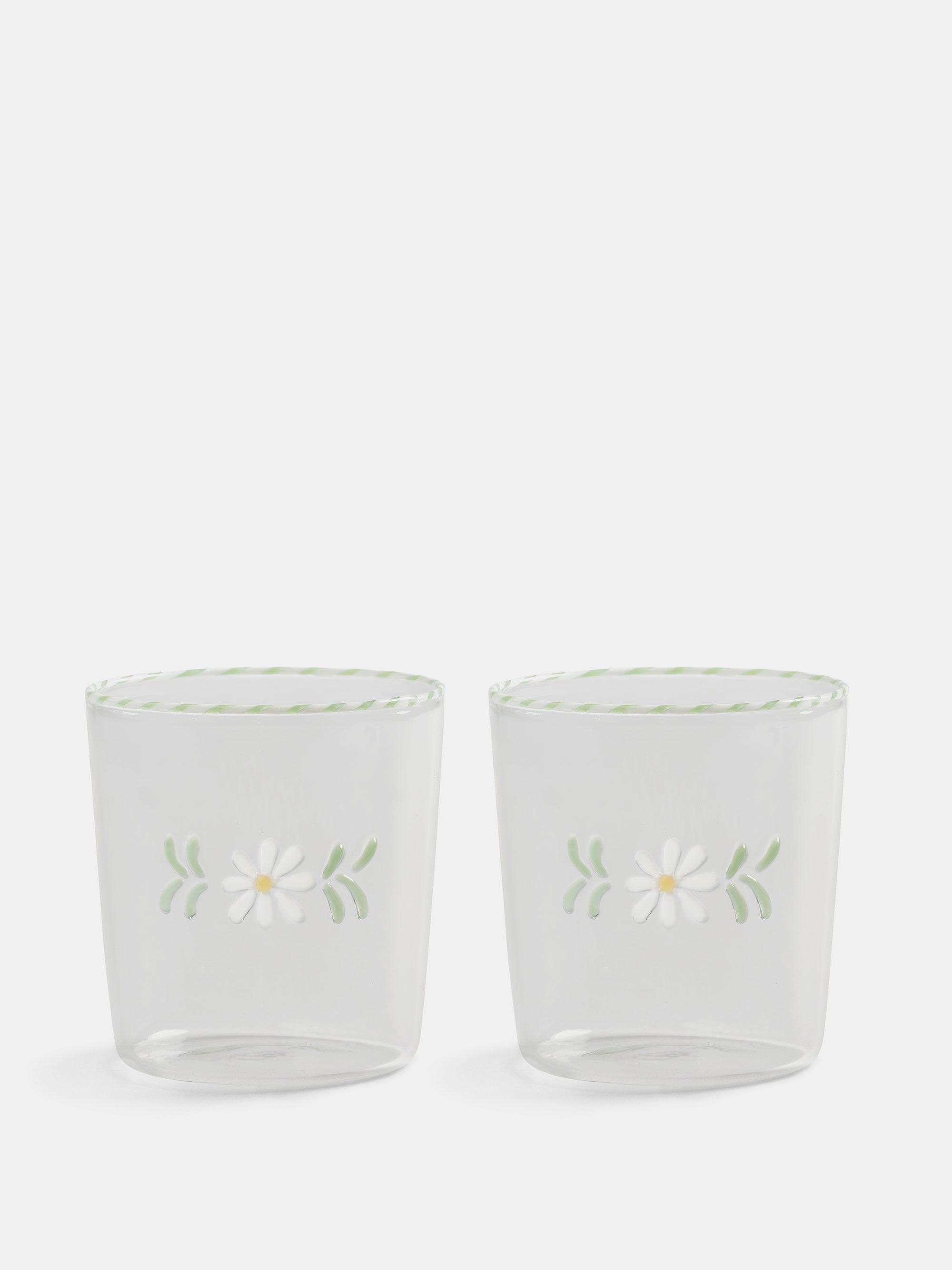 60983 13a781b9b9 Glass Flora White Set Of 2 Shift Portrait