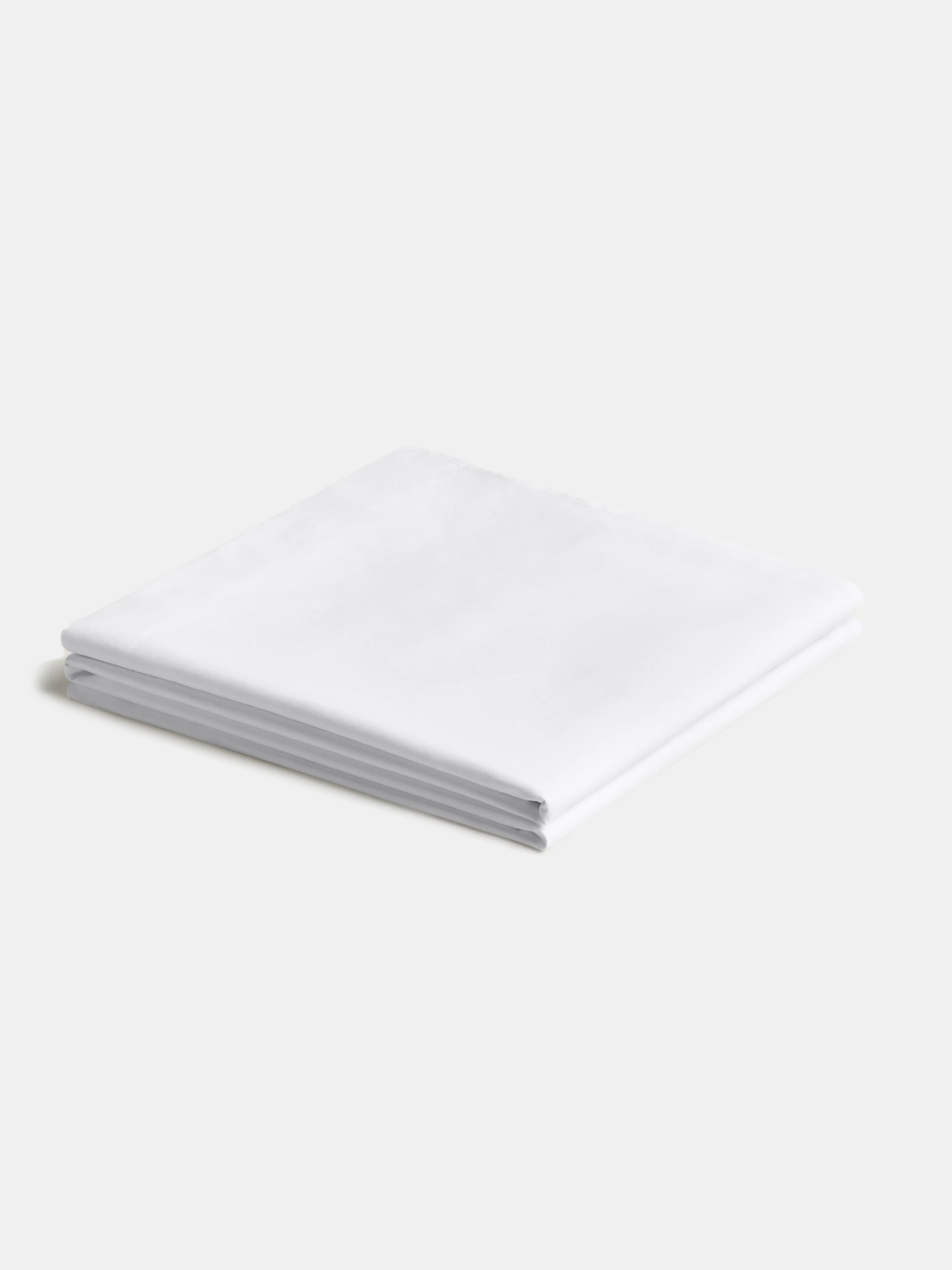60985 C852a86993 Percale Flat Sheet 260x280 Crisp White Portrait