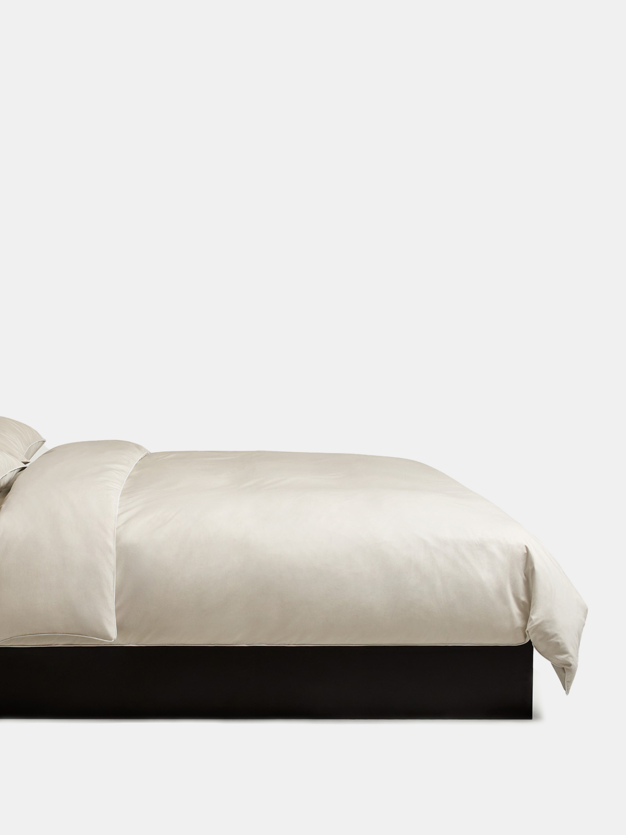 61053 30875bc3c4 Percale Duvet Cover 240x220 Sand White Portrait