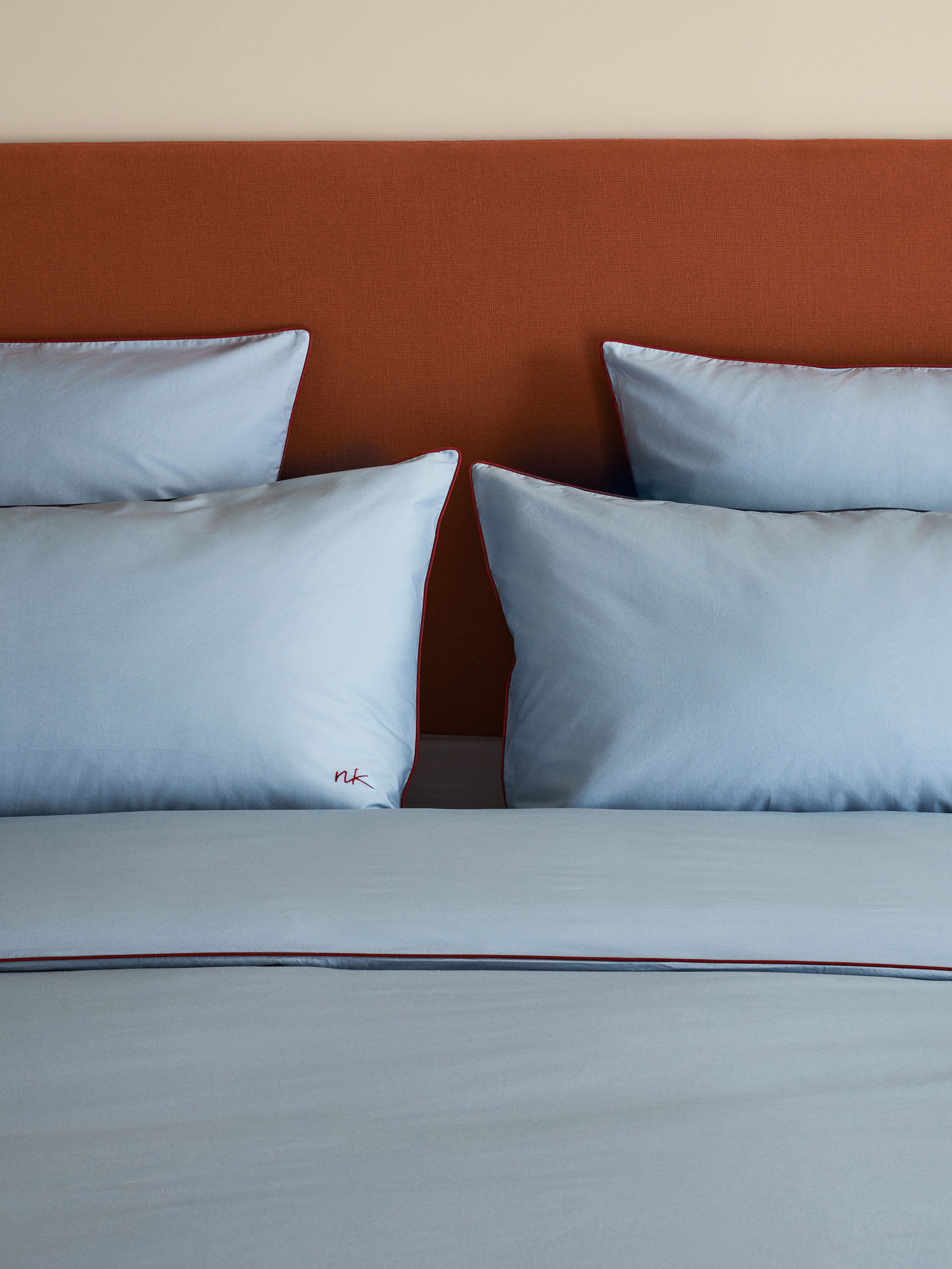 61054 2b3c994f61 Percale Pillow Case 50x90 Shirt Blue Red 1 Portrait